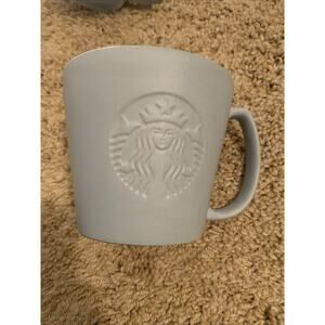 STARBUCKS 2019 Embossed SIREN Mermaid GRANDE GREY 16 OZ Coffee/Tea MUG